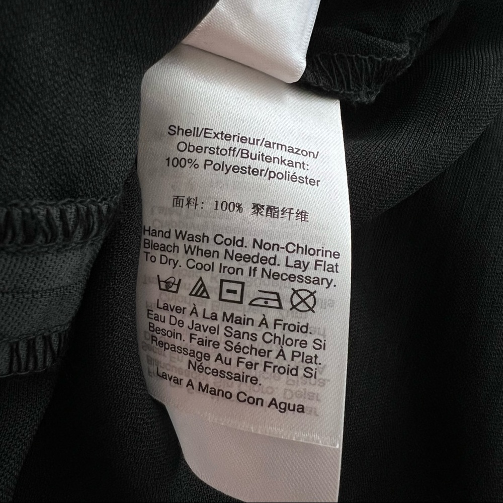 NWT DKNY Black V Neck Maxi Dress with Cargo Pocket Size XXS - Picture 12 of 14